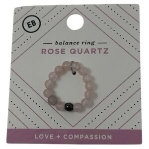 Rose Quartz Balance Ring